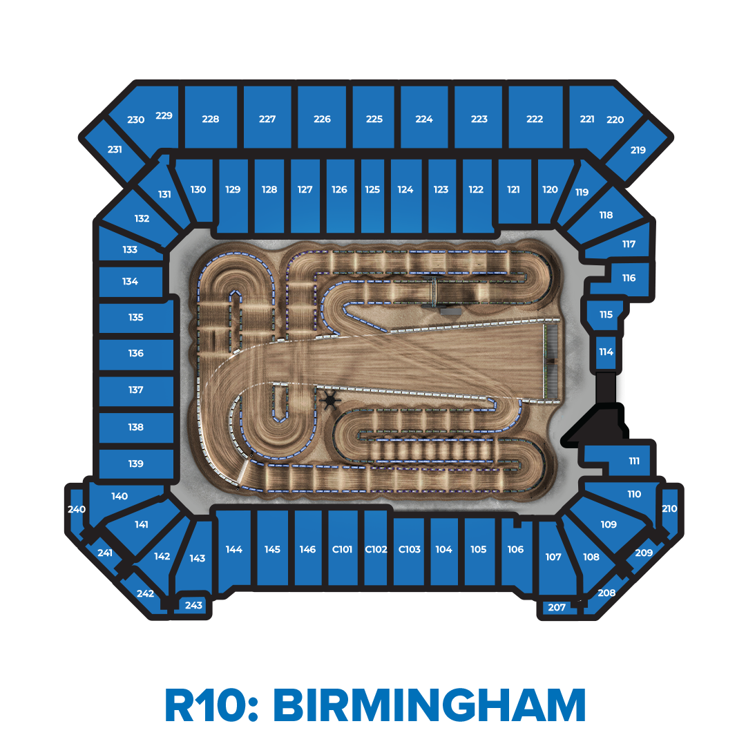Graphic of an aerial view of the seating map