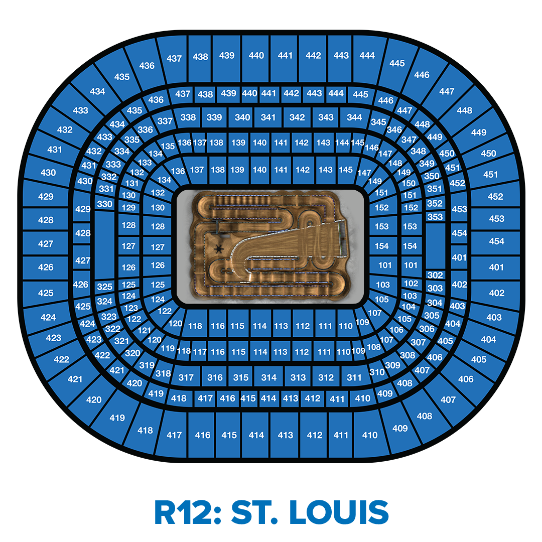 Graphic of an aerial view of the seating map