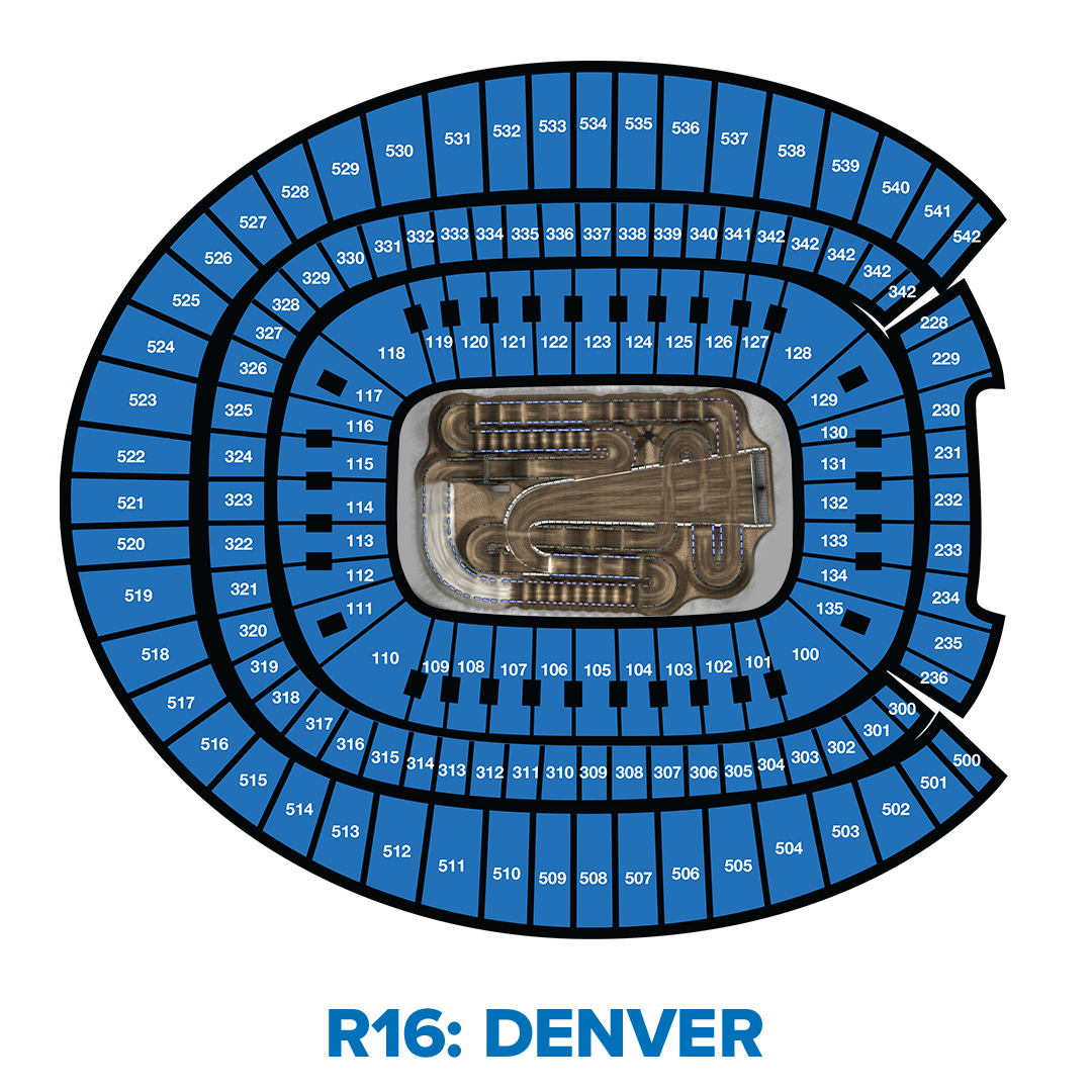 Graphic of an aerial view of the seating map