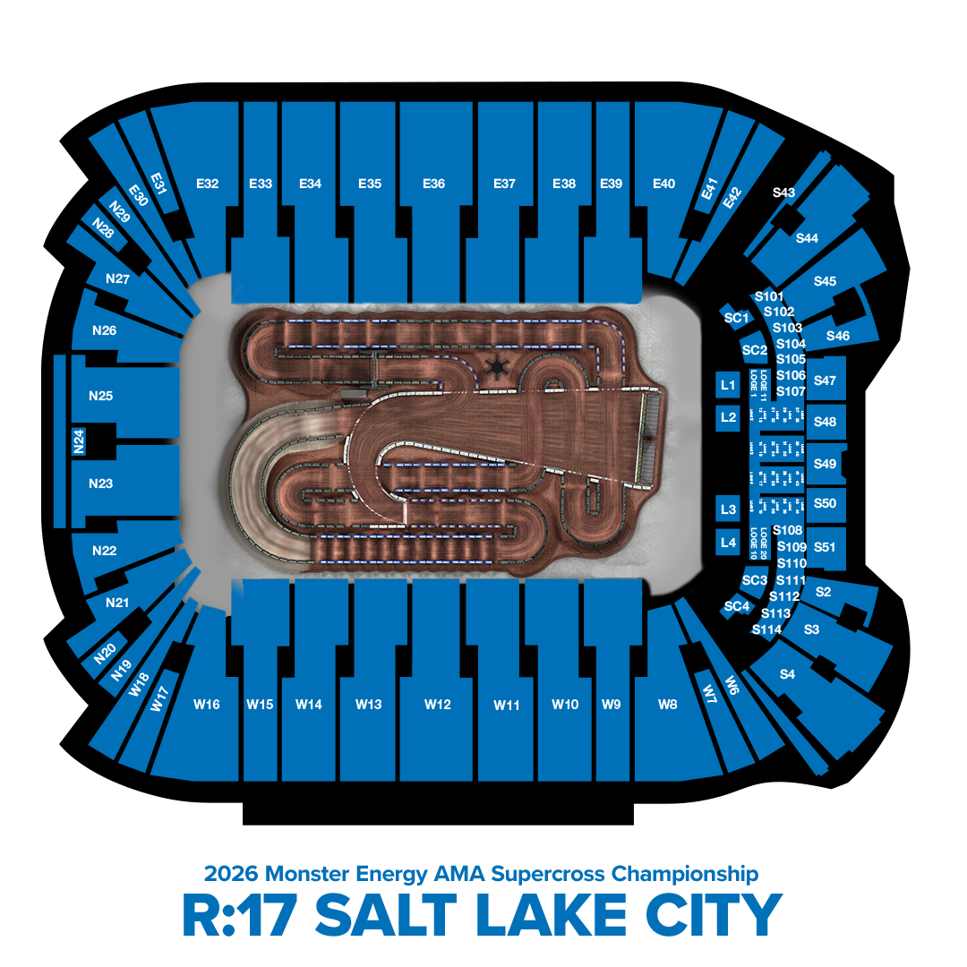 Graphic of an aerial view of the seating map