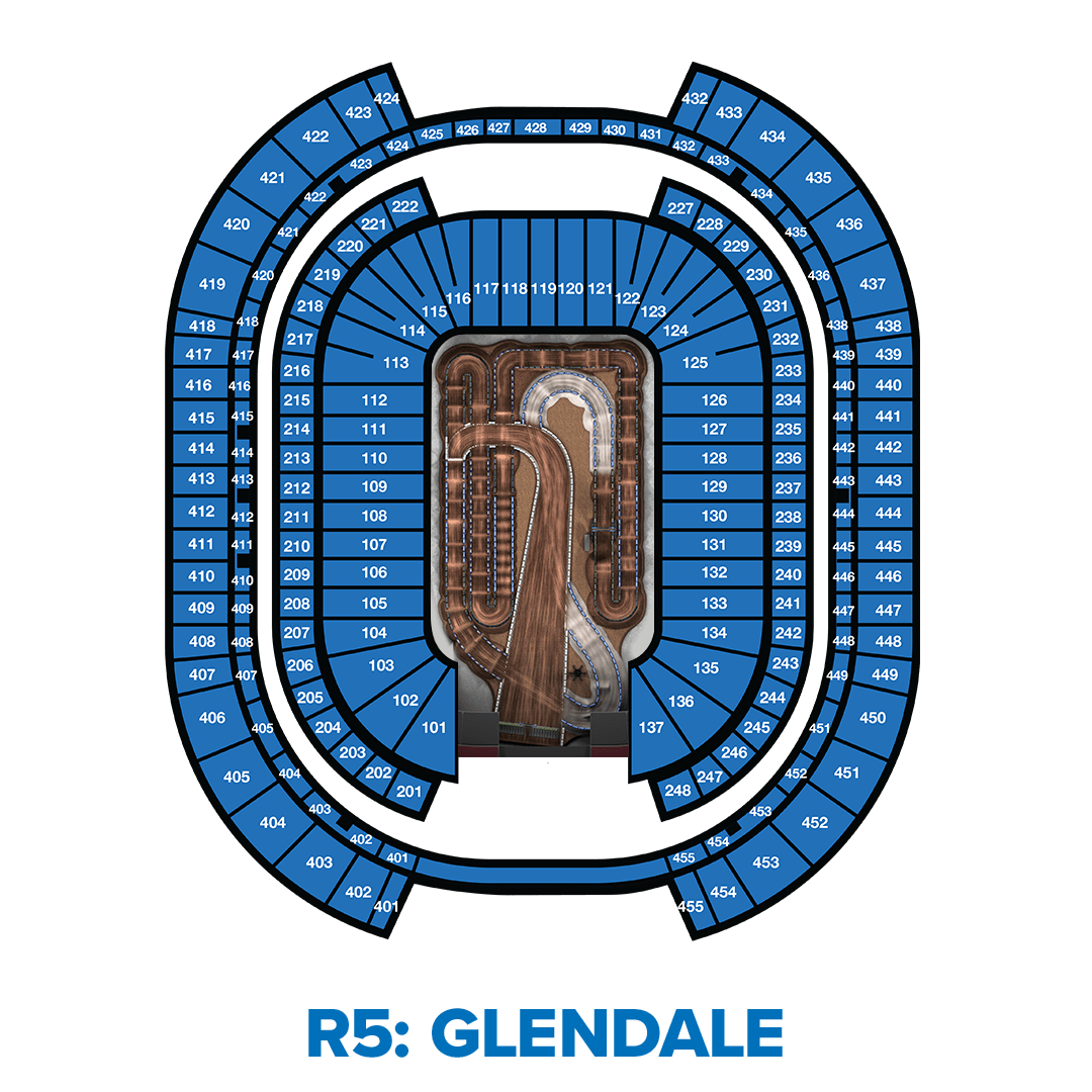 Graphic of an aerial view of the seating map